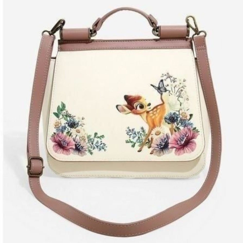 Loungefly Disney Bambi Embroidered Crossbody Bag With Beading